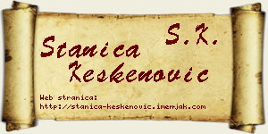 Stanica Keskenović vizit kartica